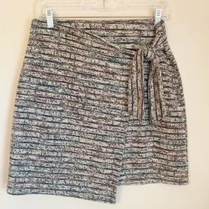 Loft multicolored wrap skirt.